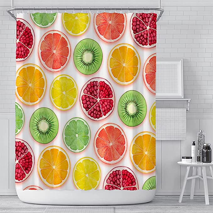 Fruits Limes Bathroom Shower Curtains - Afcon Mall